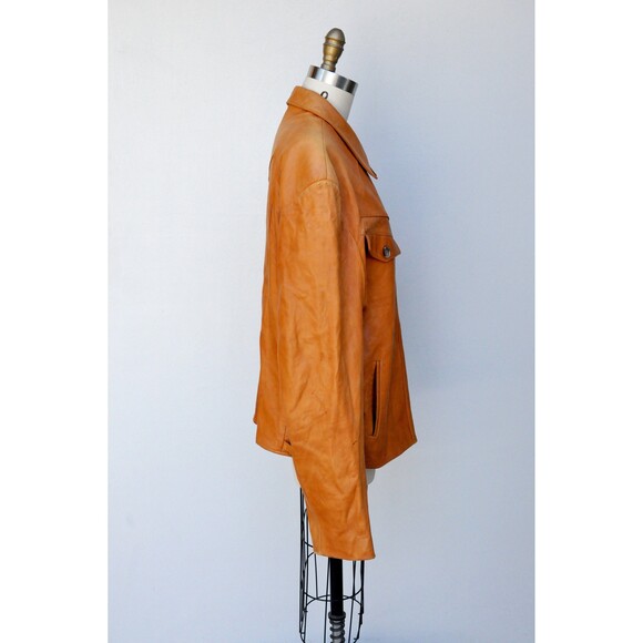Vintage Mens Leather Jacket - Buttery Soft Leather - Scully Los Angele Supple XL - Picture 5 of 10
